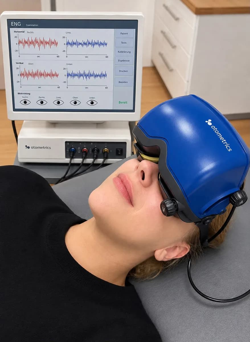 ENG-Untersuchung zur Schwindeldiagnostik