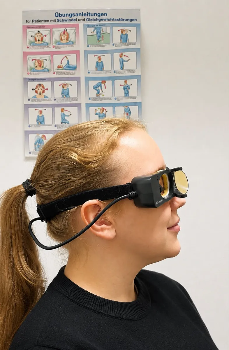 Kopfimpulstest zur Schwindeldiagnostik mit Videobrille